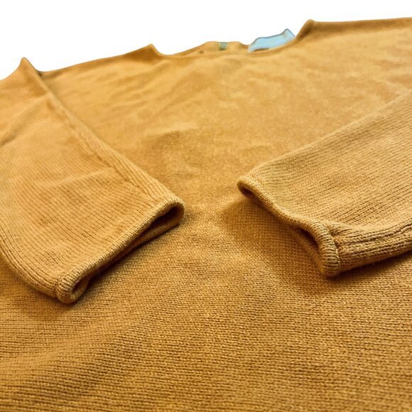 Michael Kors Mustard Yellow Knit Tunic Sweater 3/4 Sleeve Zipper Detail – Medium - Picture 4 of 16